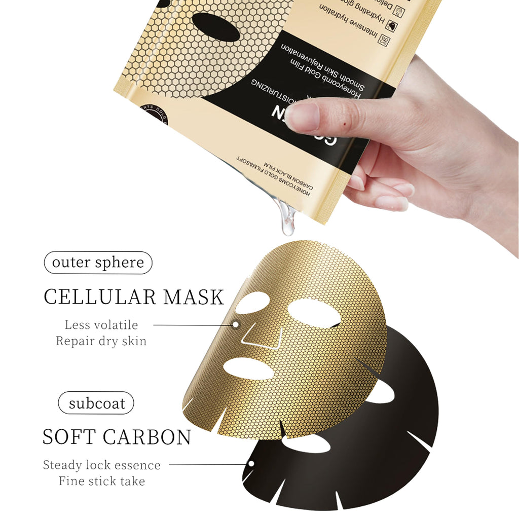 Meleell 55-Pack Collagen Face Masks – Variety Sheet Masks Gift Box for Women, Teens & Spa Lovers