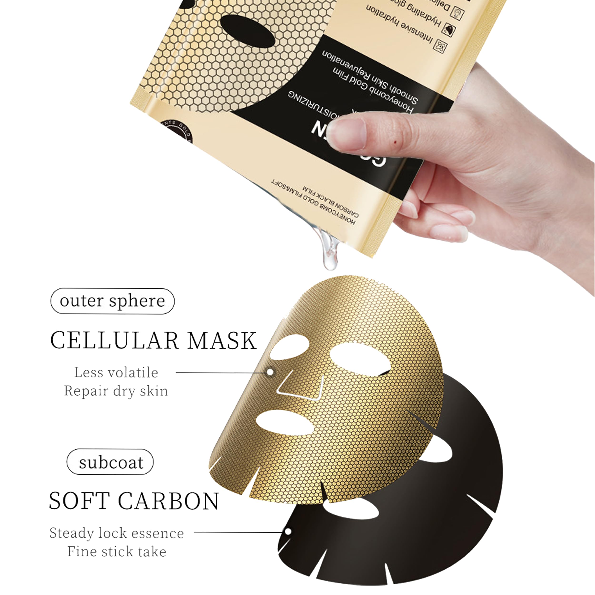 Meleell 55-Pack Collagen Face Masks – Variety Sheet Masks Gift Box for Women, Teens & Spa Lovers