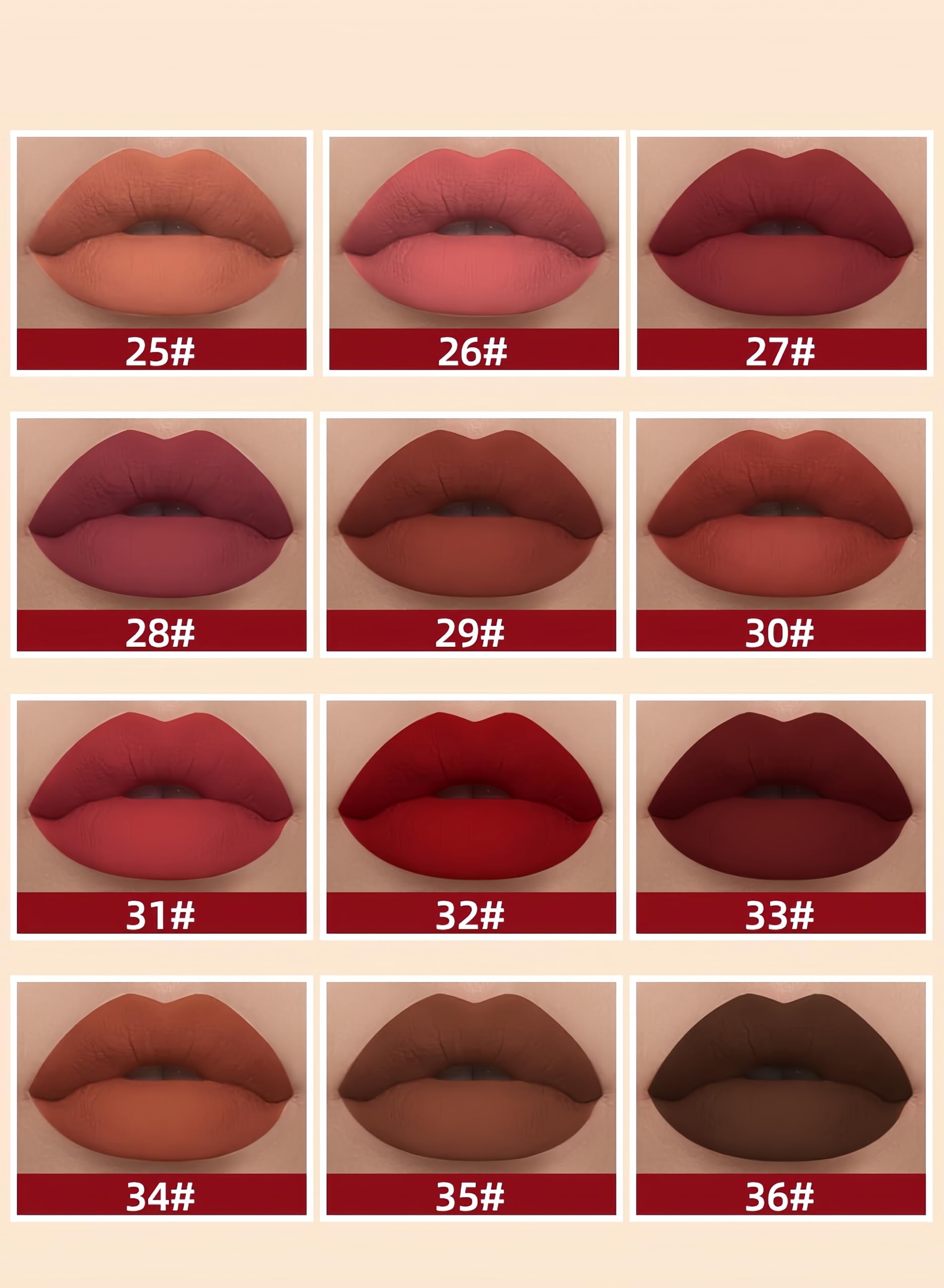Melemando 12PCS Matte Liquid Lipstick Set – Non-Stick Cup, Not Fade, Waterproof Velvet Lipsticks