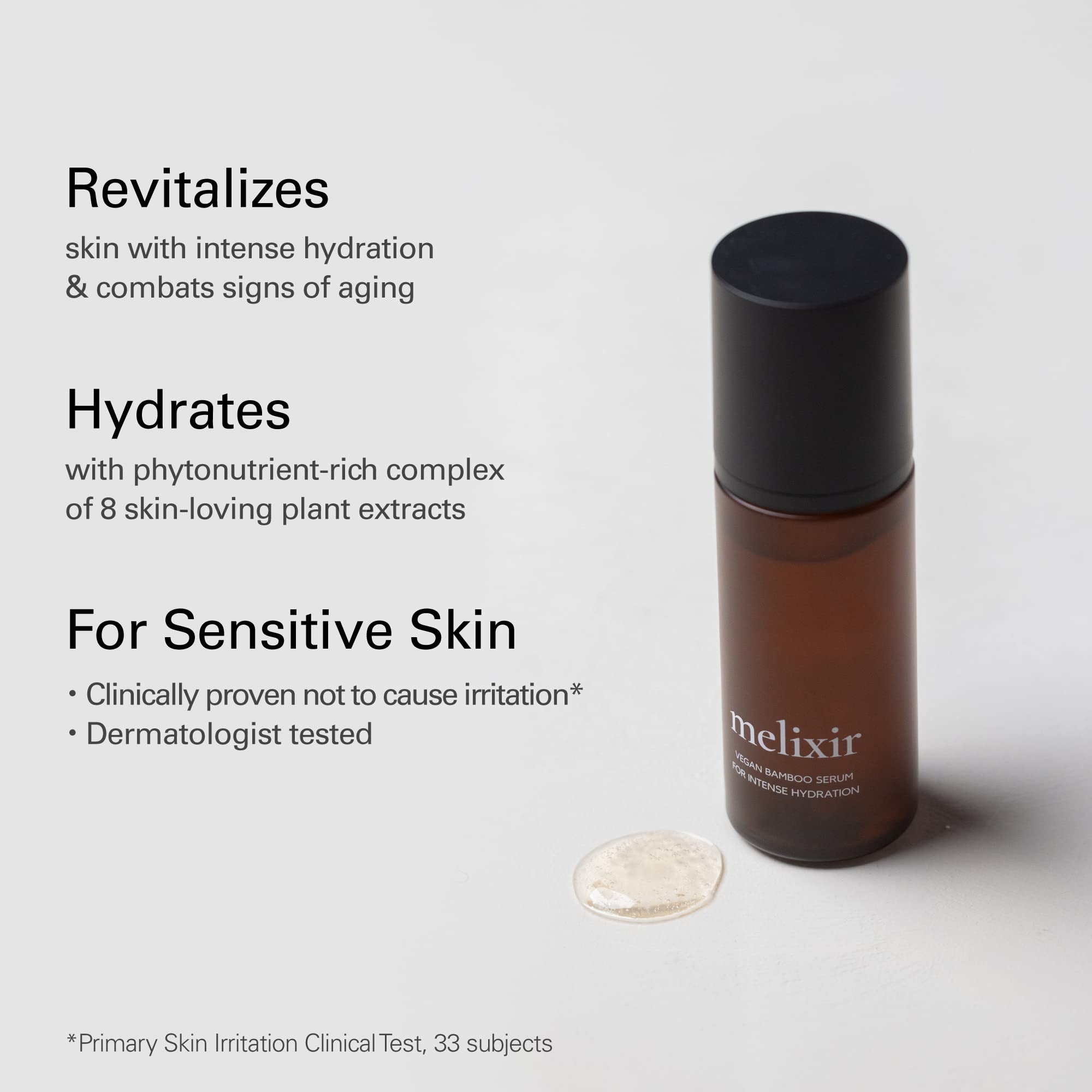 Melixir Vegan Hydration Kit for Dry Skin | Bamboo Serum + Relief Moisturizer