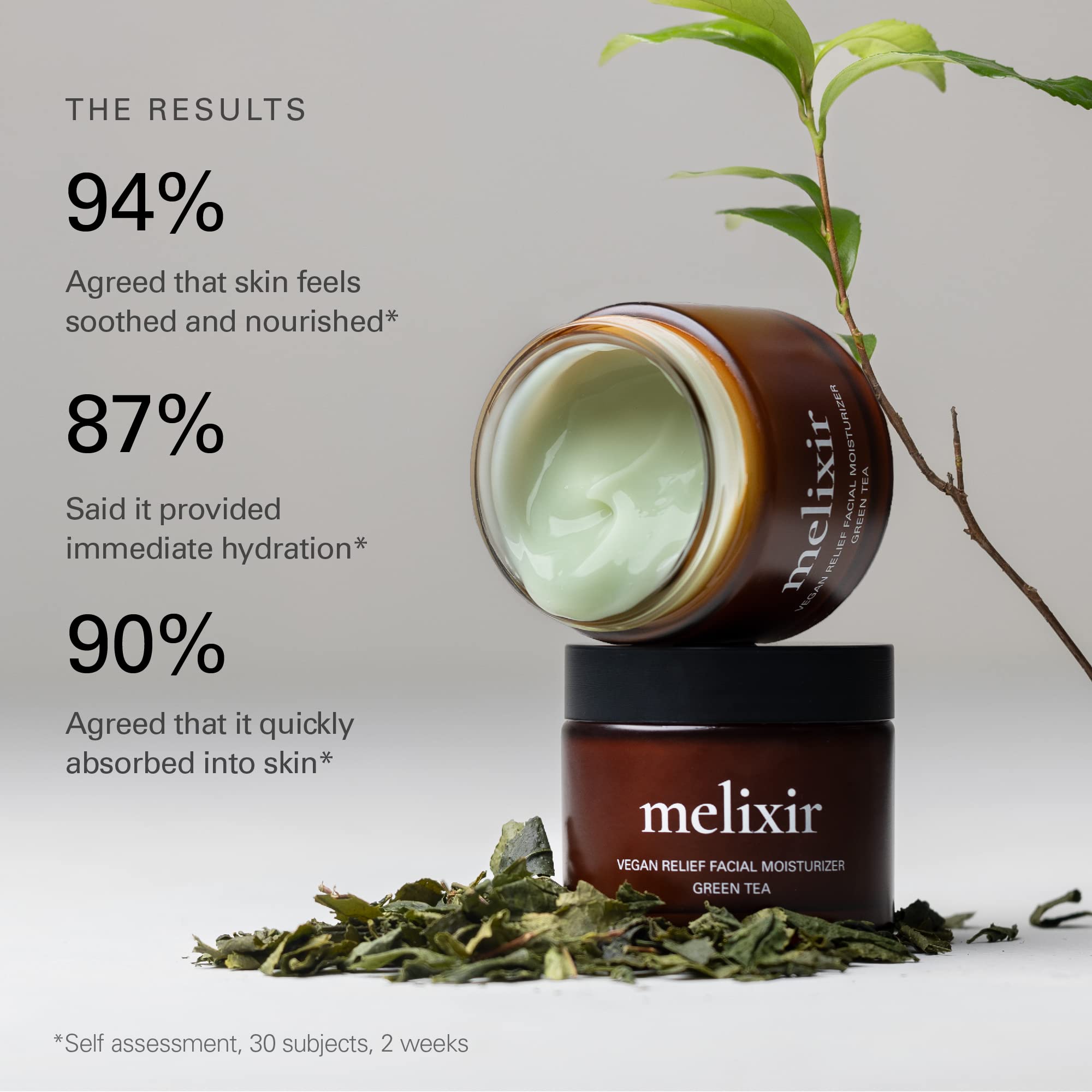 Melixir Vegan Hydration Kit for Dry Skin | Bamboo Serum + Relief Moisturizer