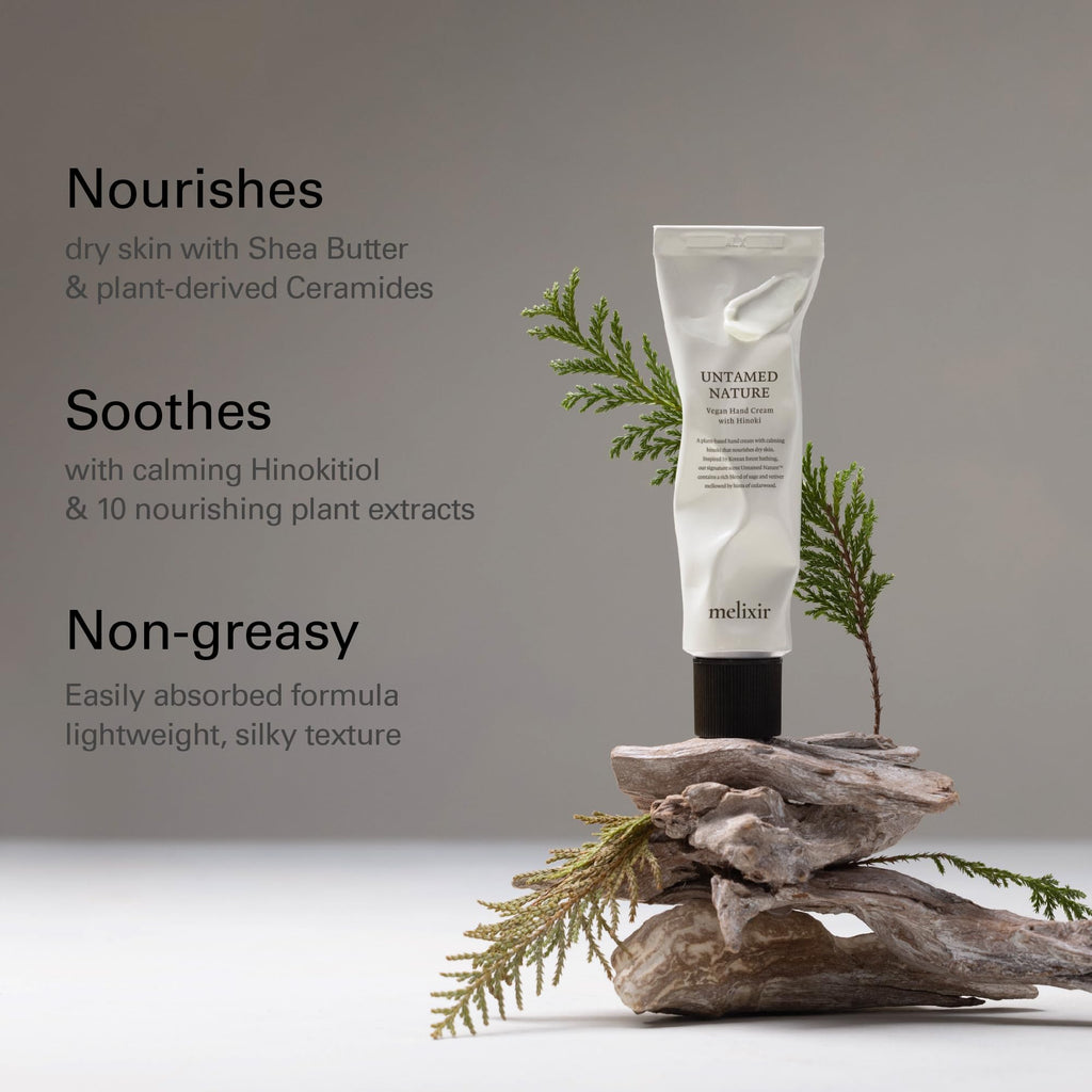 Melixir Vegan Hand Cream – Untamed Nature, Calming Forest Scent, 50 ml