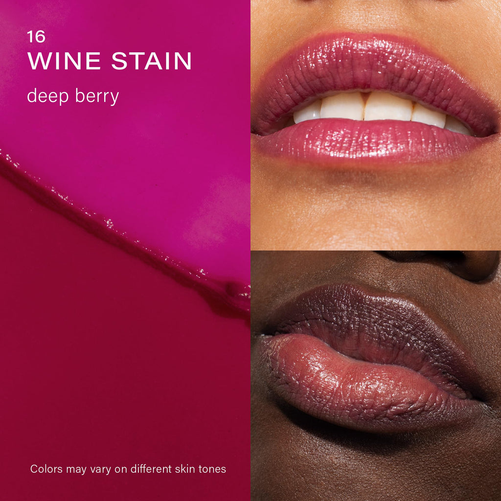 Melixir Vegan Lip Butter (12 Colors) – Hydrating Tinted Lip Balm Stick (#16 Wine Stain)