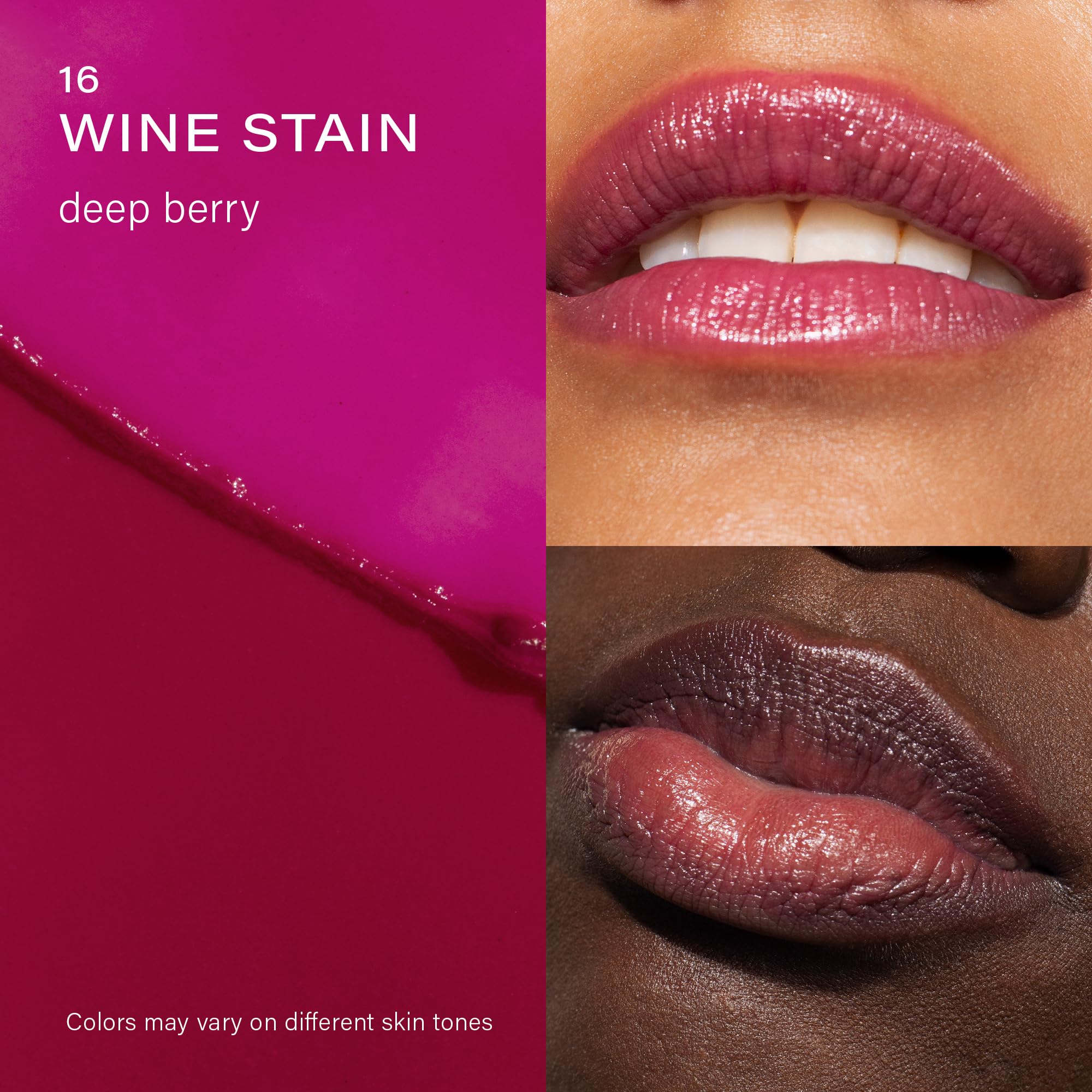Melixir Vegan Lip Butter (12 Colors) – Hydrating Tinted Lip Balm Stick (#16 Wine Stain)