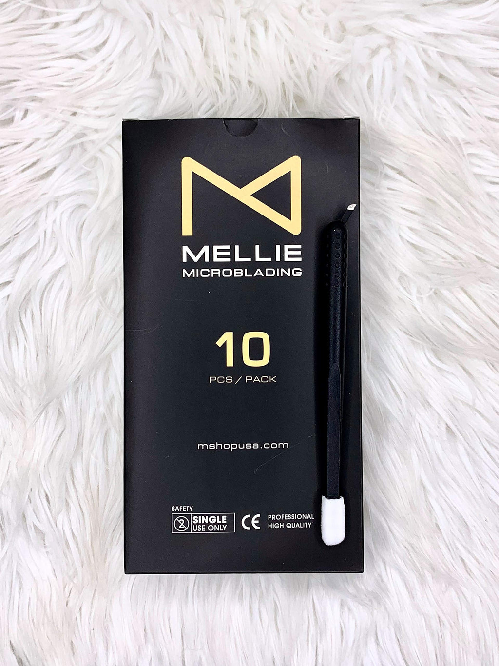 Mellie Microblading Disposable Pens Pack (10) – U-Shape, EO Sterilized, 0.15mm Nano Tip
