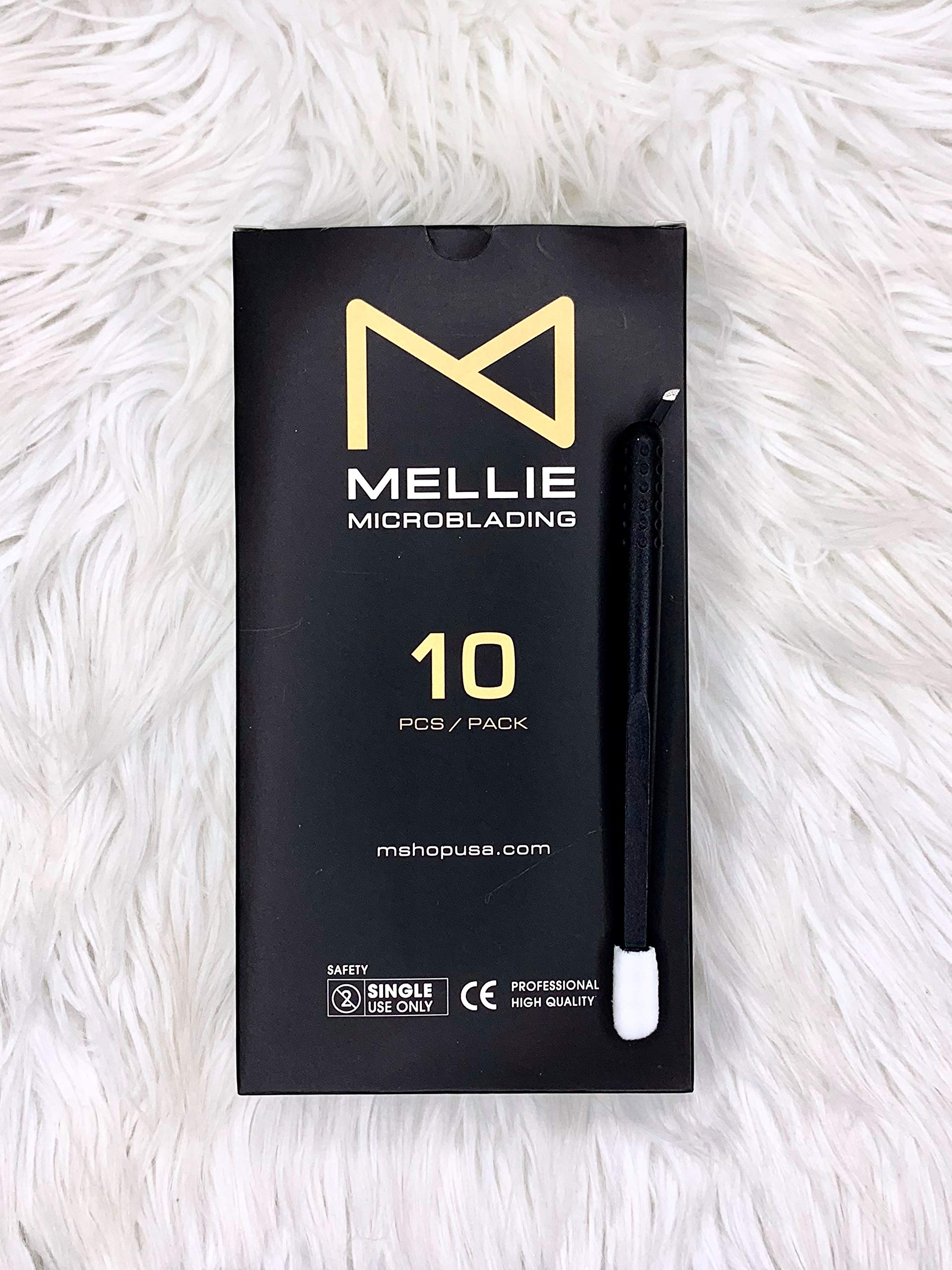 Mellie Microblading Disposable Pens Pack (10) – U-Shape, EO Sterilized, 0.15mm Nano Tip