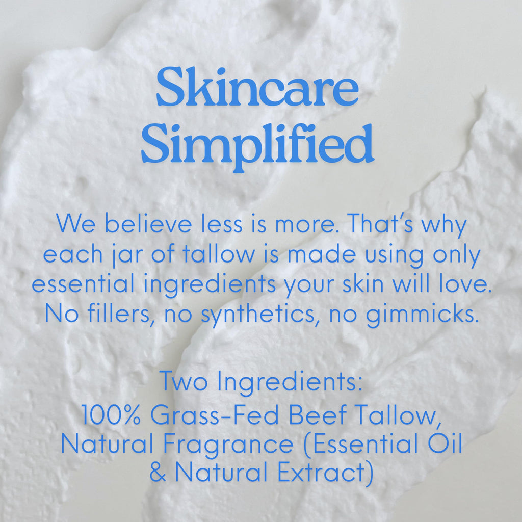 Mellow Moo'd Whipped Beef Tallow Cream — Face & Body, 9 oz, Unscented, Made in USA