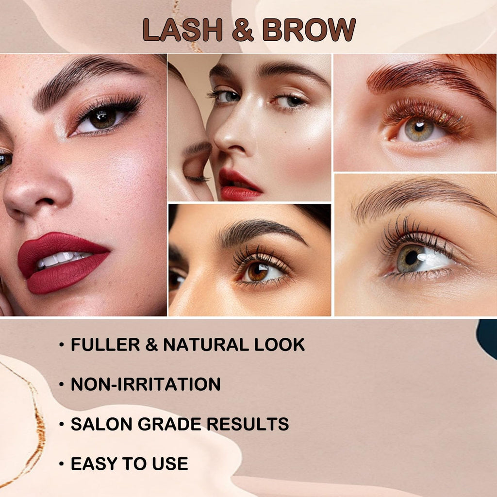 MELLUCCI Lash Lift & Brow Lamination Kit - Dark Brown | Beginner to Pro Salon-Quality Lash Perm Kit