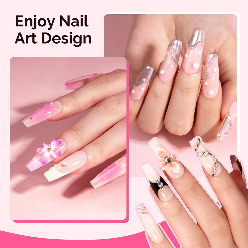 MelodySusie Solid Builder Nail Gel Kit 60g – 3D Nail Sculpting & Extensions