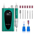 MelodySusie MM400C Pro Clip-On Nail Drill: 35000 RPM, Rechargeable Cordless Electric File