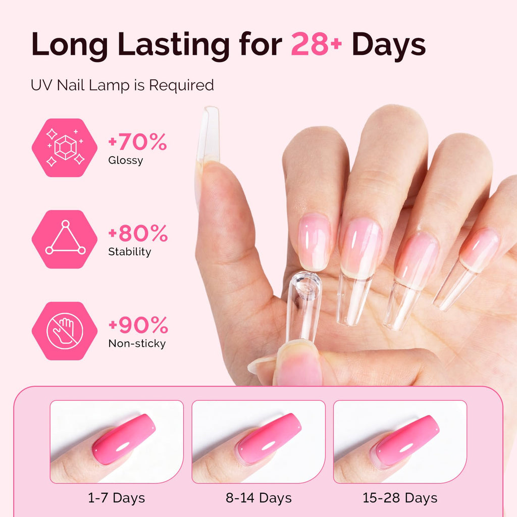 MelodySusie Solid Builder Nail Gel Kit 60g – 3D Nail Sculpting & Extensions