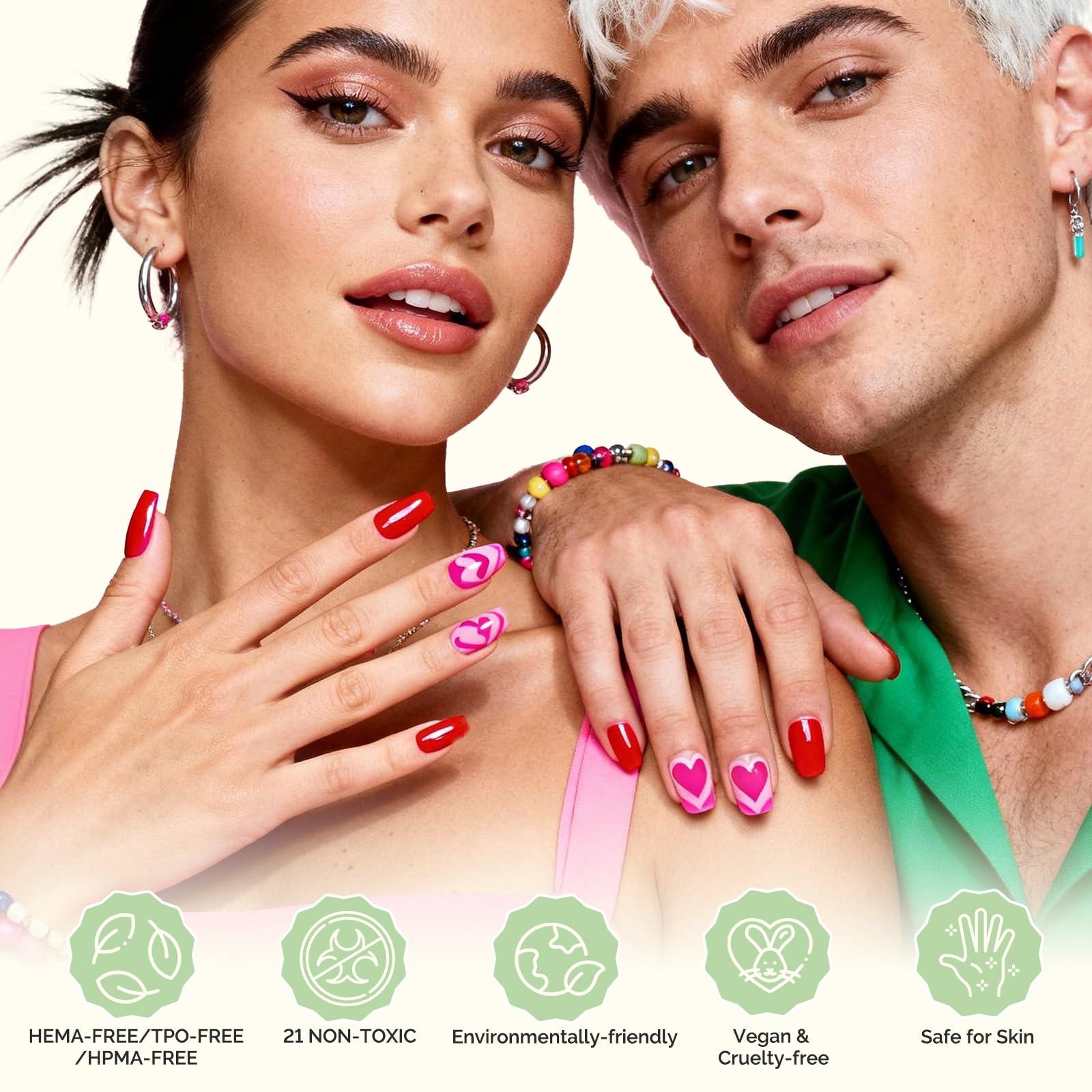 MelodySusie Highly Pigmented Gel Nail Polish – 0.56 fl oz Tilt Bottle, Plant-Based & 3-Free