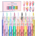MelodySusie Nail Art Pens Set – 24 Colors, 0.7mm Fine Tip for Precise Nail Design | Salon & Home DIY