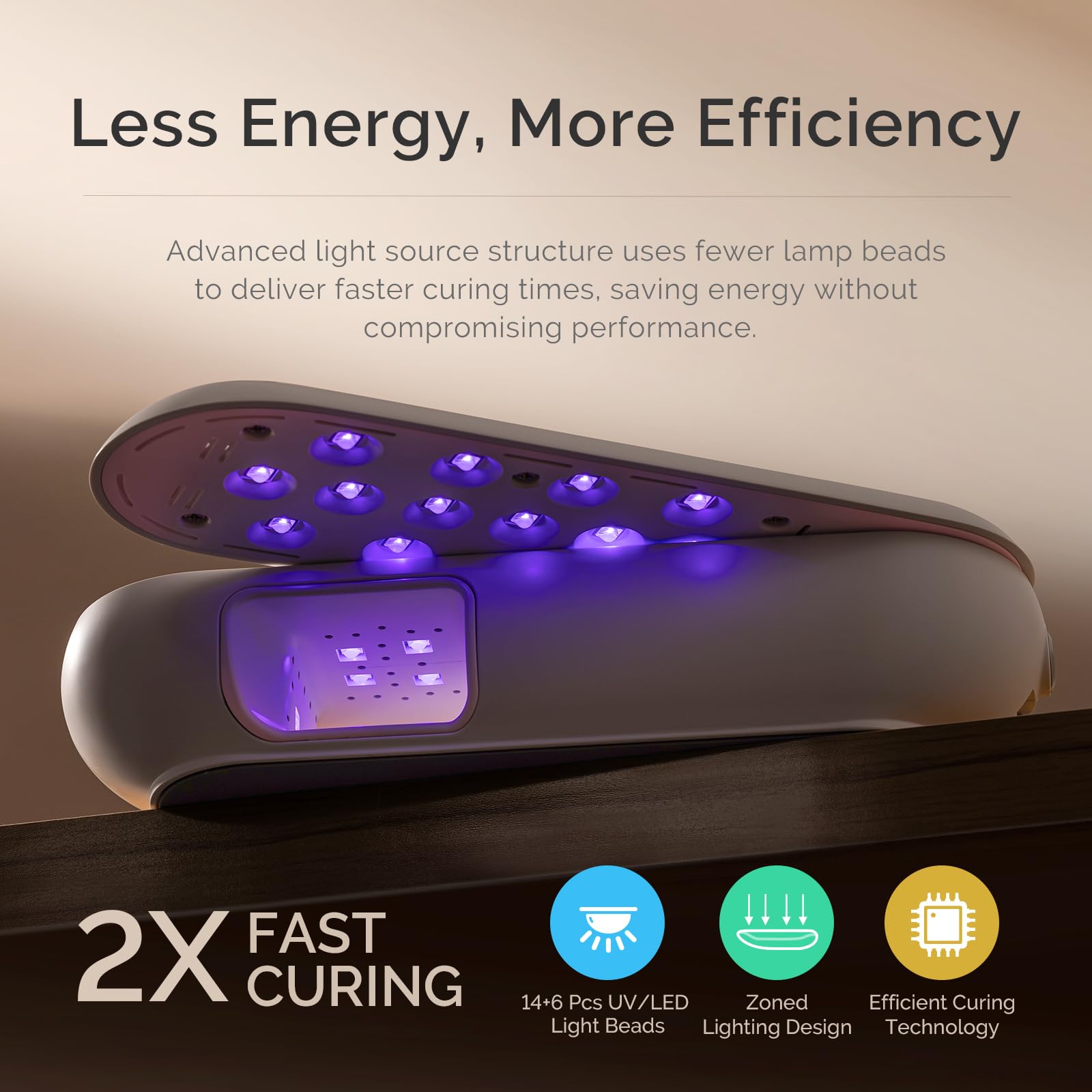 MelodySusie P-PLUS20F: Compact Cordless UV Nail Lamp with Rotatable Panel – 48W, Rechargeable, Pink