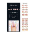 MelodySusie Celestial Glimmer: 30Pcs Semi-Cured Gel Nail Strips | Salon-Quality Nails at Home