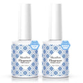 MelodySusie Fleurwee No-Wipe Glossy Top Coat & Base Coat Gel – HEMA-Free, 21-Day Long-Lasting Nail System