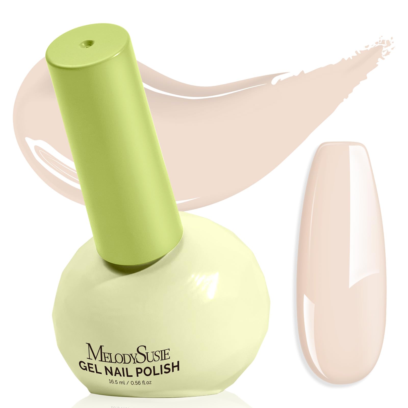MelodySusie Highly Pigmented Gel Nail Polish – Plant-Based, 3-Free, Tilt-and-Stand Bottle, 0.56 oz / 16.5 ml – Gift for Nail Art