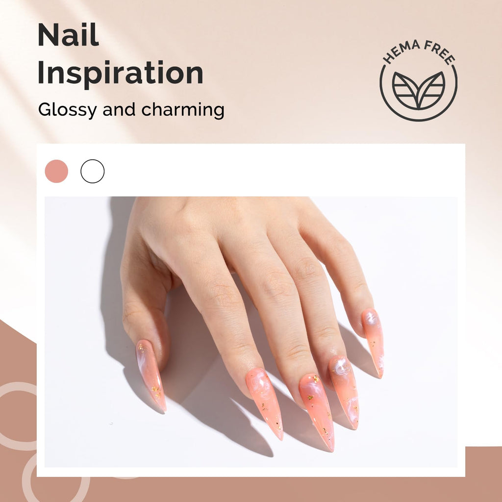 MelodySusie Hema-Free Blooming Gel for Nail Art – Marble Watercolor UV Polish, 0.53 Fl Oz