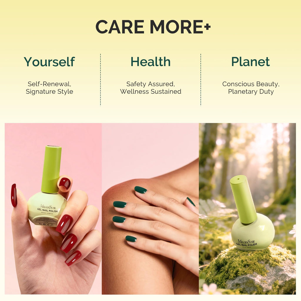MelodySusie White Gel Nail Polish – 0.56 fl oz, Tilt Bottle, Plant-Based & 3-Free (TPO/HEMA/HPMA)