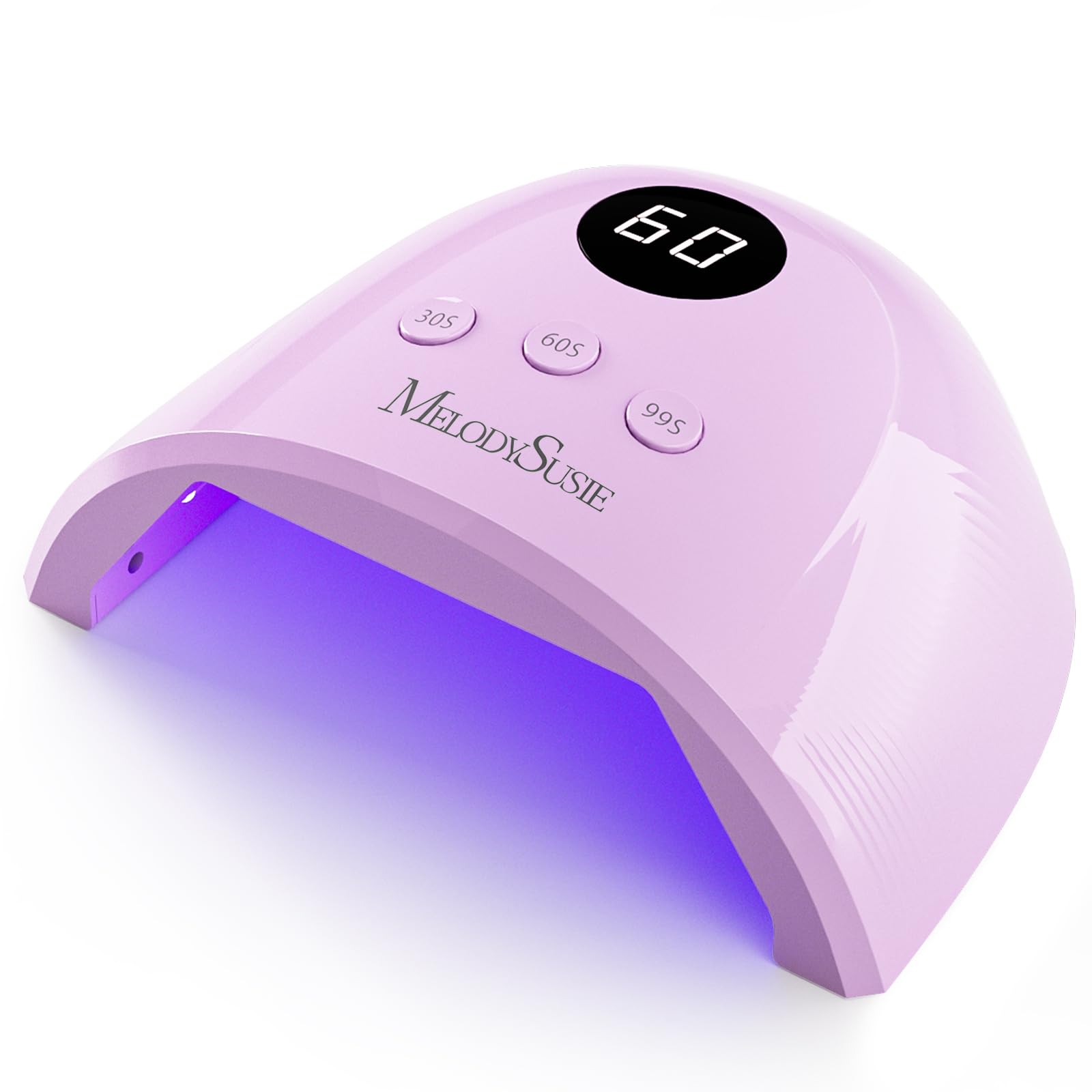 MelodySusie Compact Advanced UV LED Nail Lamp P-Plus30F – 3 Timers, Auto Sensor, Purple