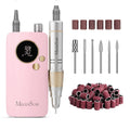 MelodySusie SC320F Clip-On Nail Drill – 30000RPM, Cordless E-File for Home Nail Care