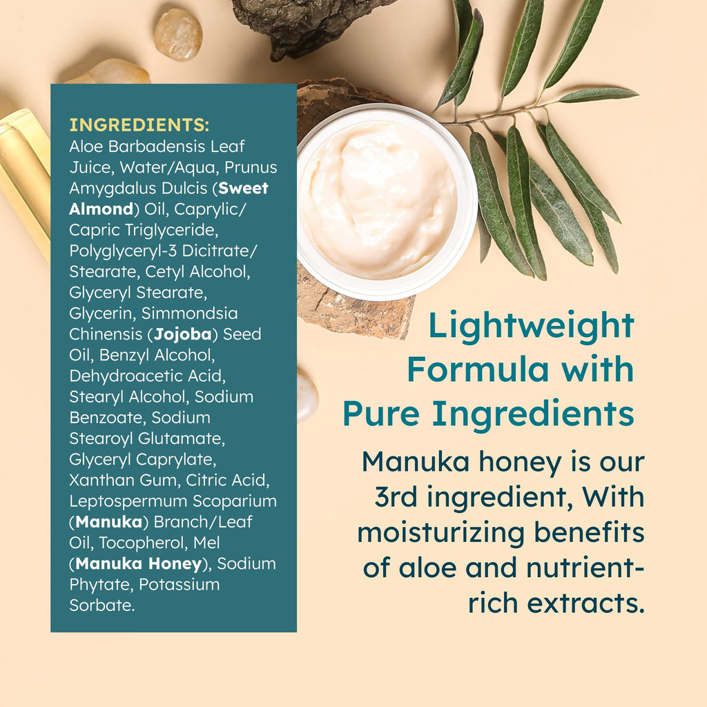 MELORA Manuka Honey Body Lotion (7oz) – Hydrating Moisturizer for Dry & Sensitive Skin