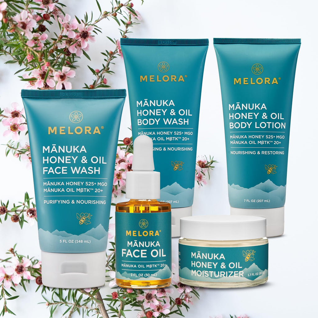 MELORA Manuka Honey Body Lotion (7oz) – Hydrating Moisturizer for Dry & Sensitive Skin