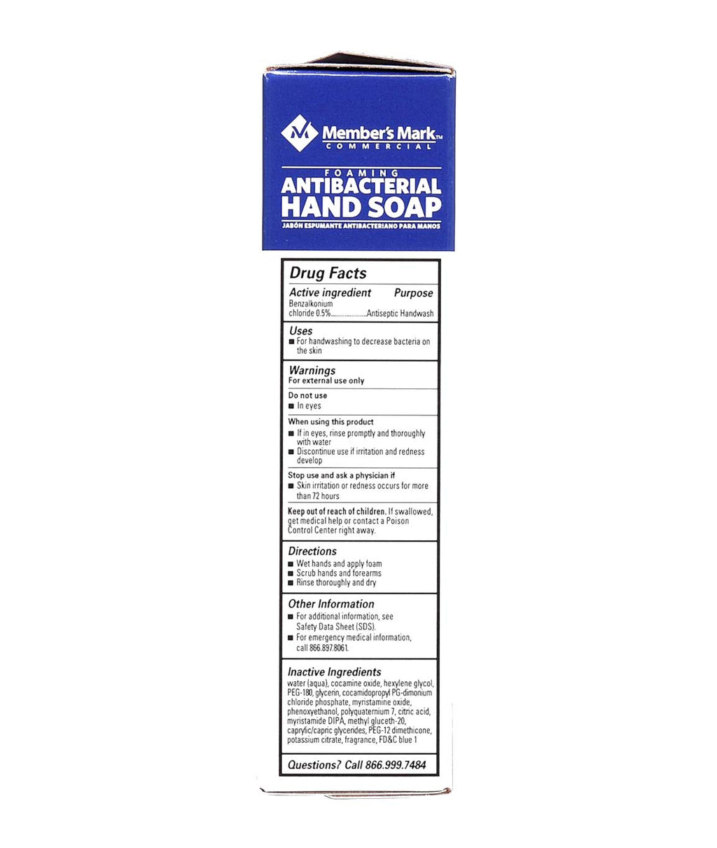 Member's Mark Antibacterial Foaming Hand Soap Refill – 2-Pack, 67.6 oz Total