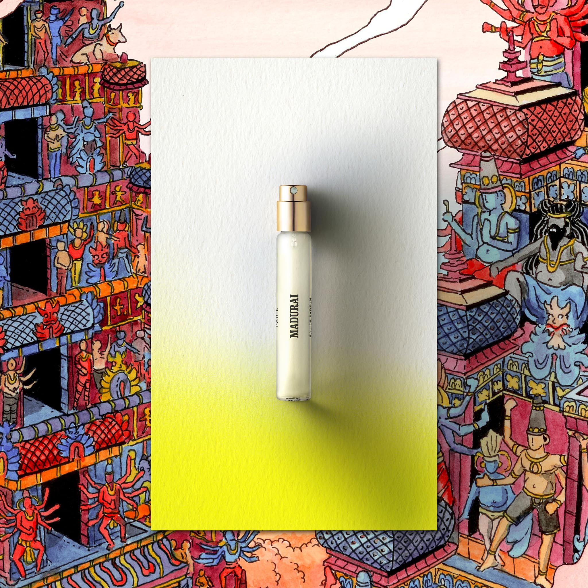Memo Paris Madurai Eau de Parfum Refill 10ml | Jasmine Sambac, Sandalwood & Tuberose