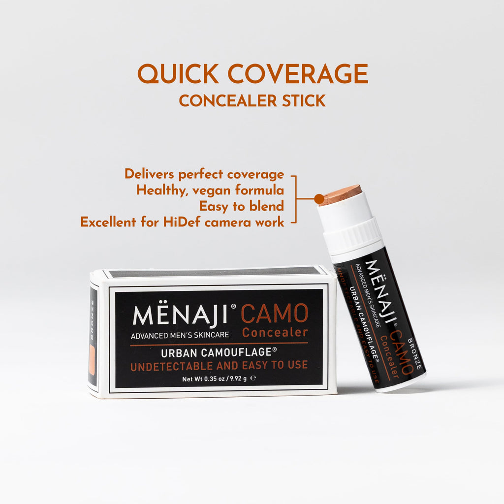 MËNAJI URBAN CAMOUFLAGE Concealer Stick for Men — Deep Shade, Undetectable Coverage