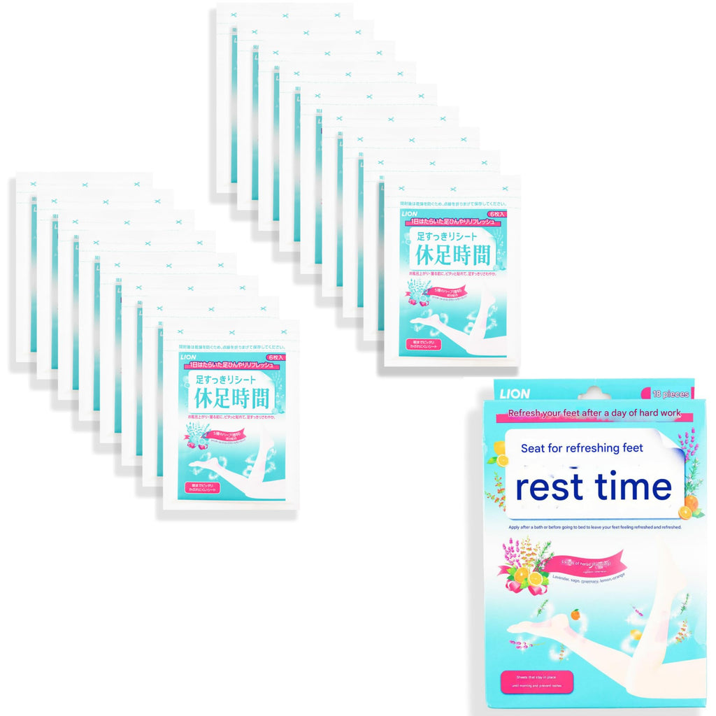 MENBLY Li-on Cooling Foot Patch 1 Pack (18 Pcs) - Cooling, Relaxing Massage, Hydrating Skin