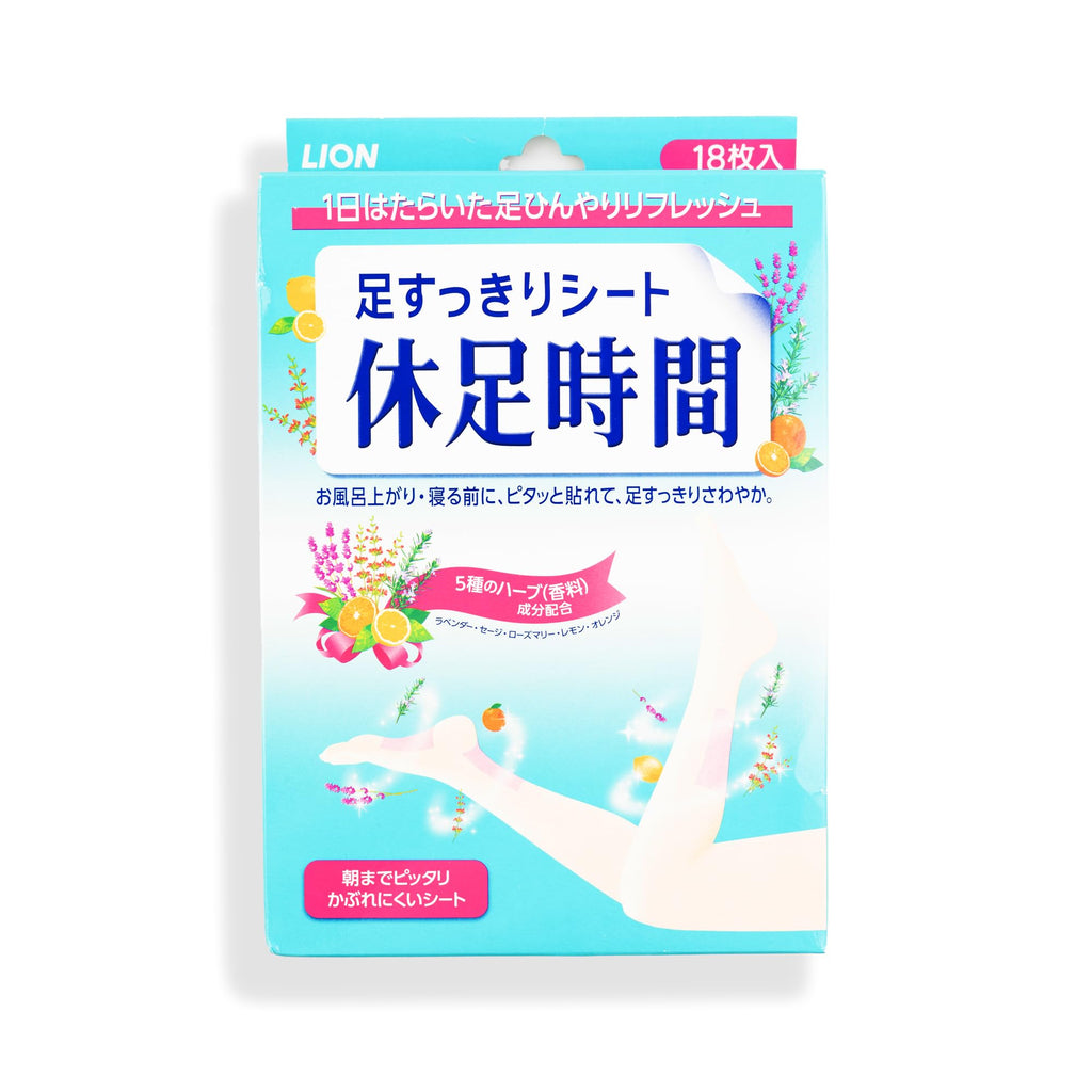 MENBLY Li-on Cooling Foot Patch 1 Pack (18 Pcs) - Cooling, Relaxing Massage, Hydrating Skin