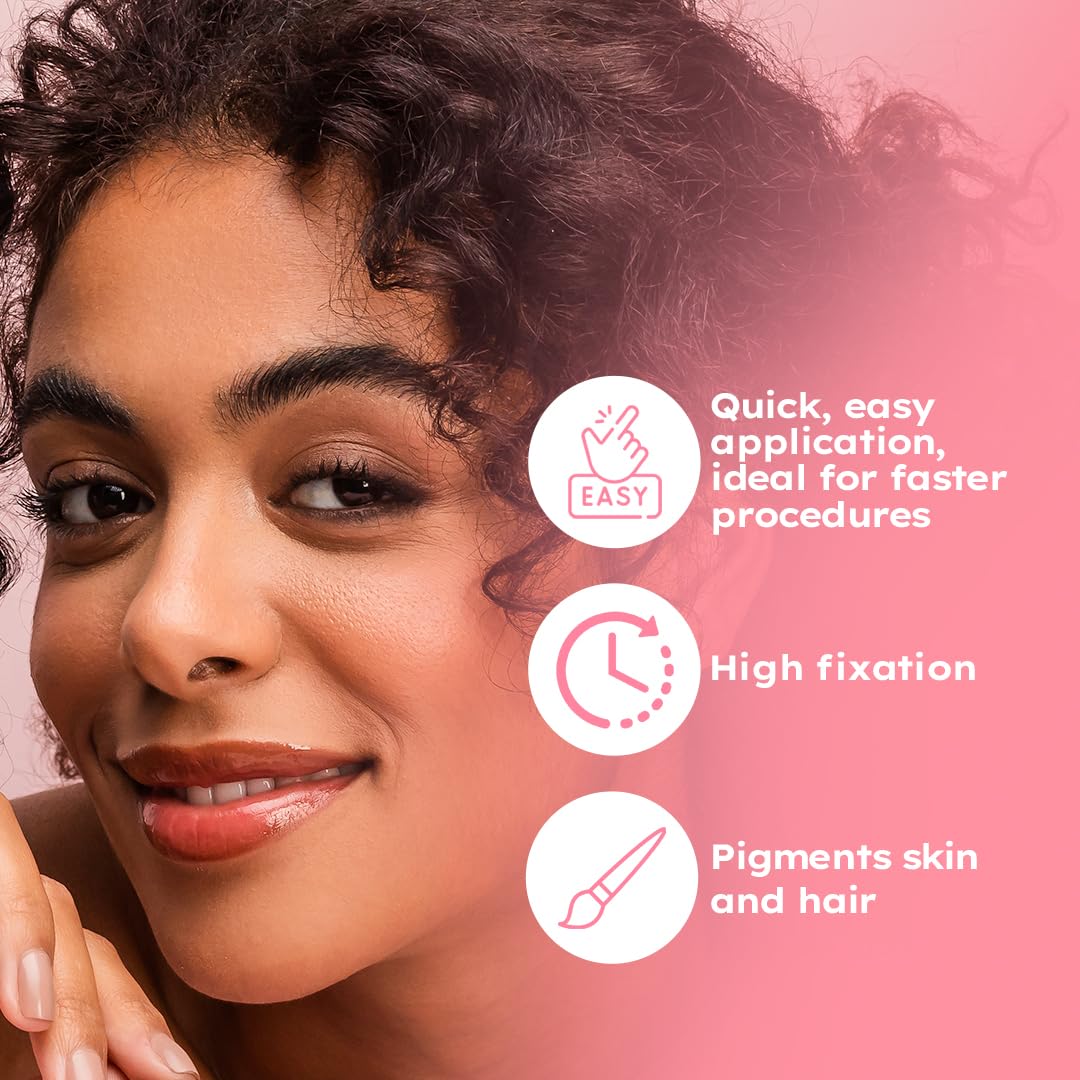 MENELA Eyebrow Henna Tint Kit - Dark Brown, Ammonia-Free, Vegan with Bamboo Extract (Up to 15 Days)