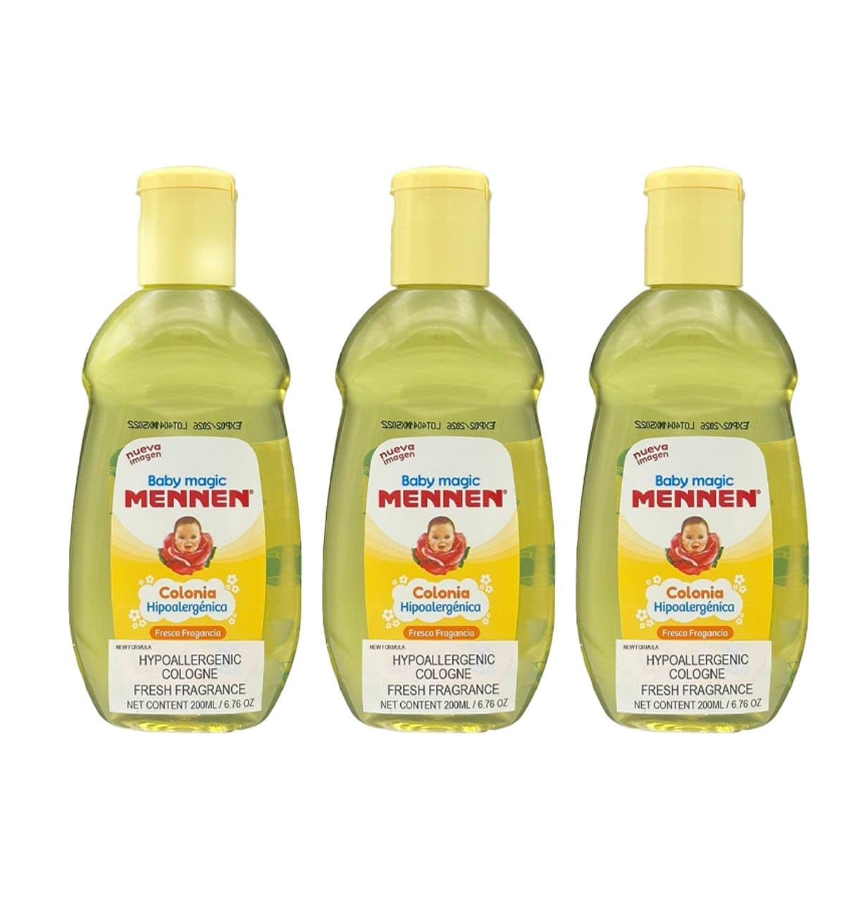 Mennen Baby Cologne – Pack of 3 Sealed Bottles | Gentle Infant Fragrance