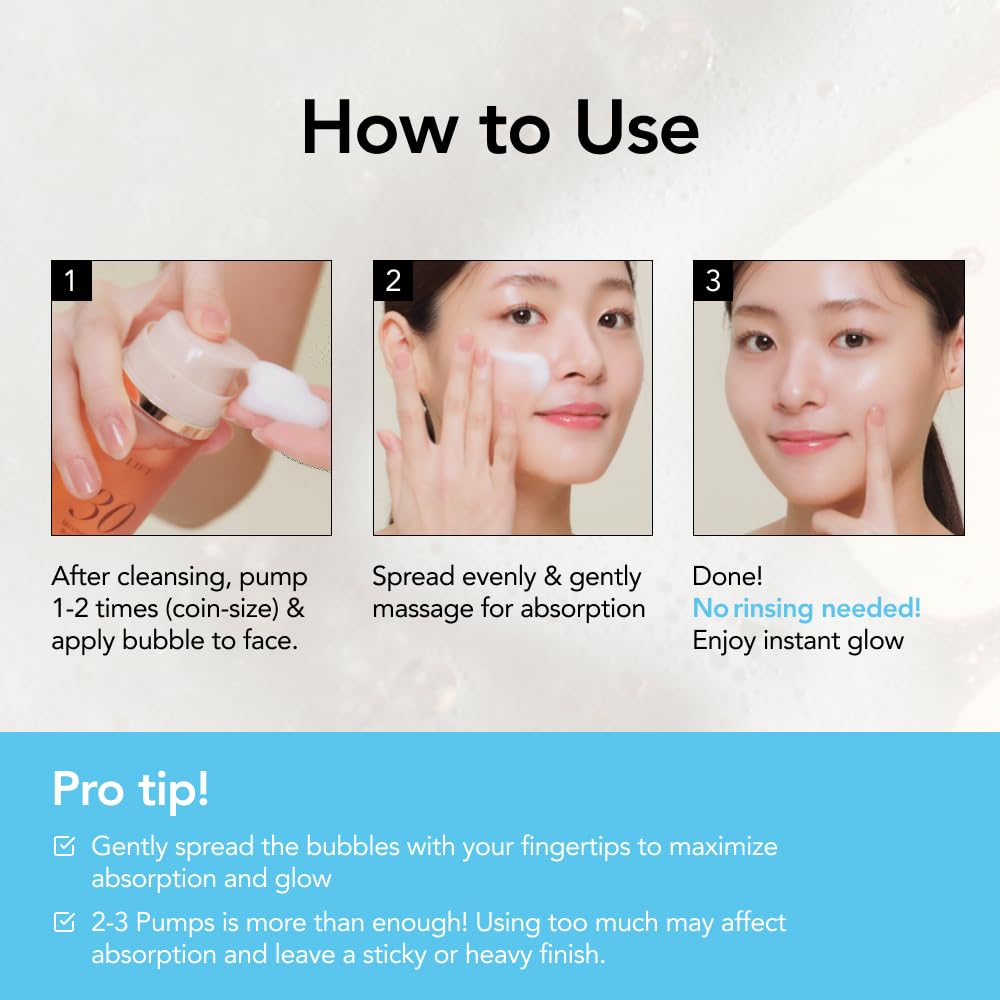 MENOKIN 30 Seconds Bubble Mask MOIST – Hyaluronic Acid & Niacinamide, Deep Hydration (50 Uses)