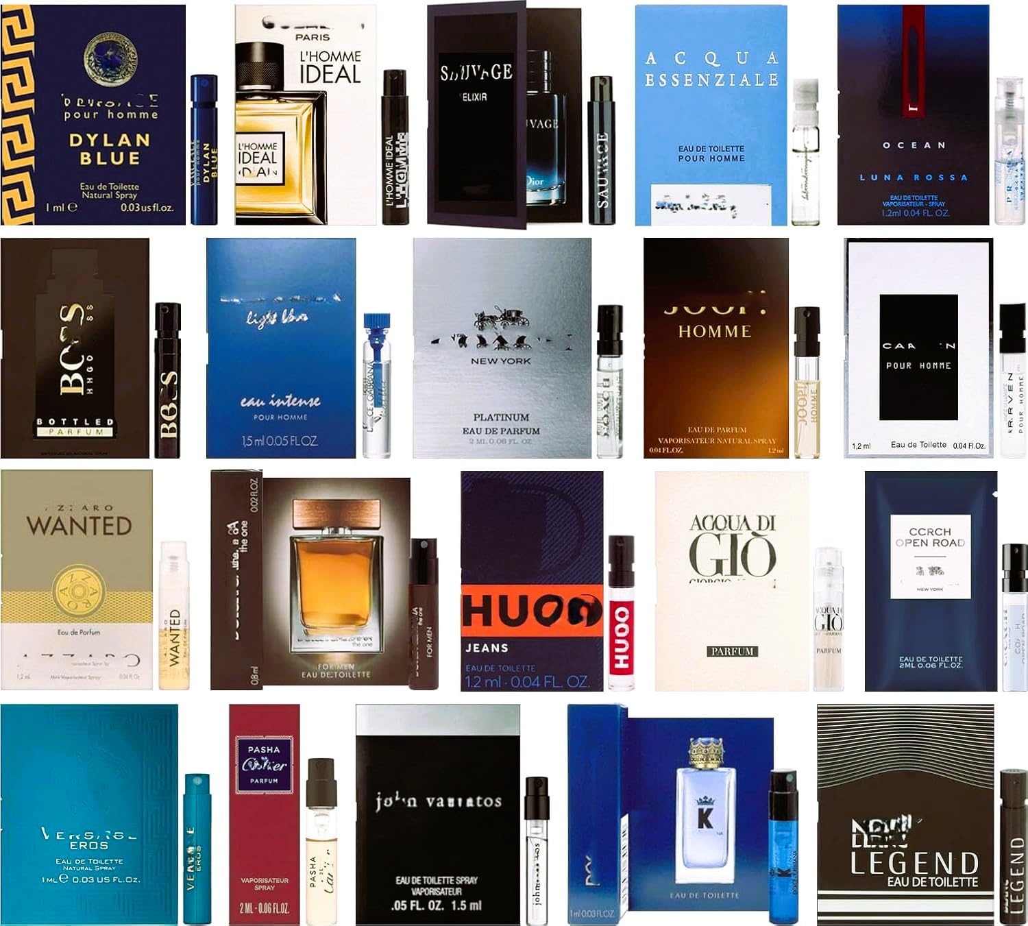 Men's Designer Fragrance Sampler – 8 Random Cologne Vials | Travel-Ready High End Niche Set