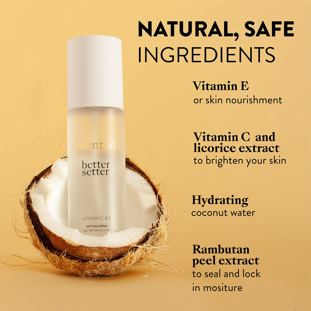 Mented Better Setter Setting Spray – Alcohol-Free Hydration with Vitamin C & Coconut Water