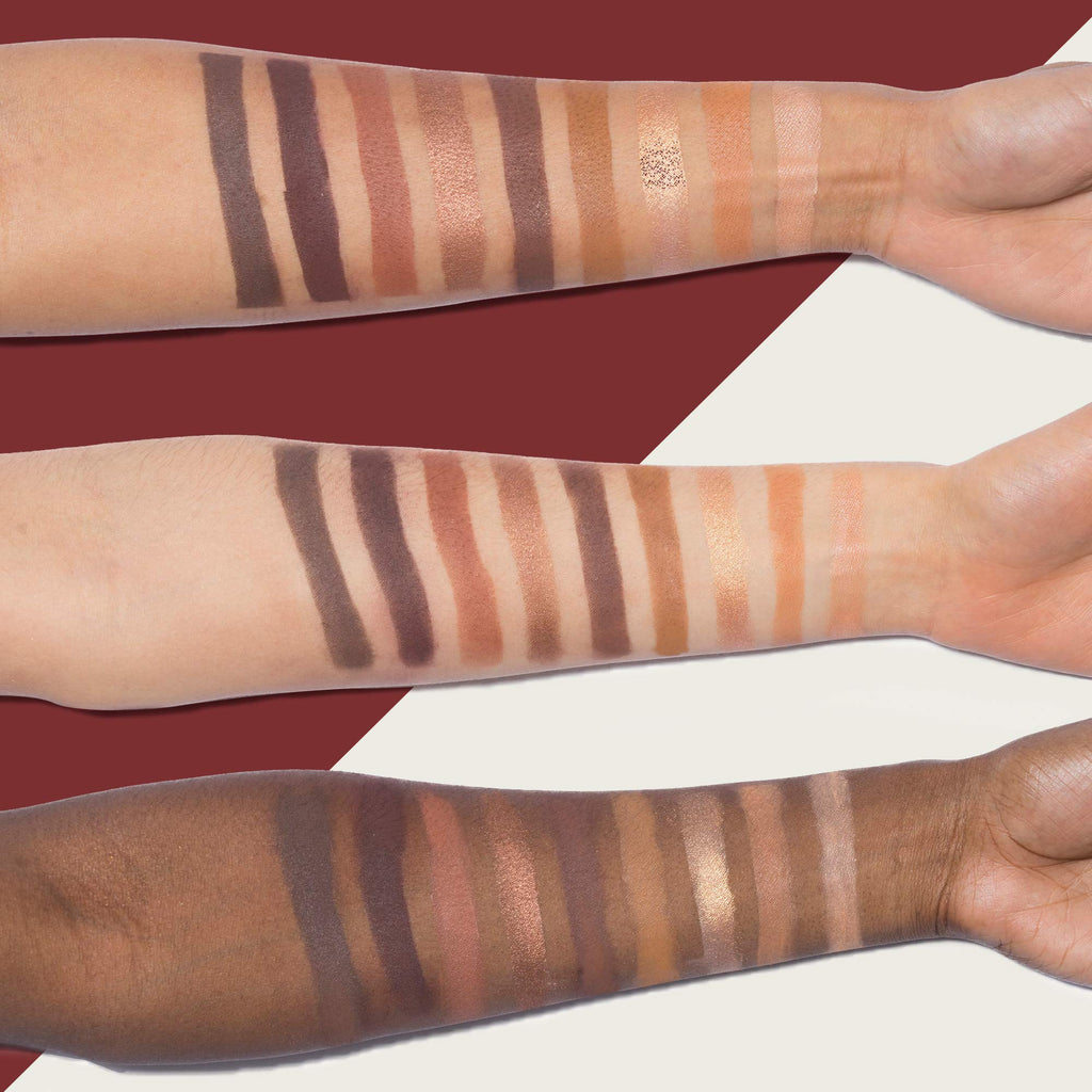 Mented Nude & Dark Eyeshadow Palette – 9 Shades, Vegan, Cruelty-Free, Made in USA (16.38g)