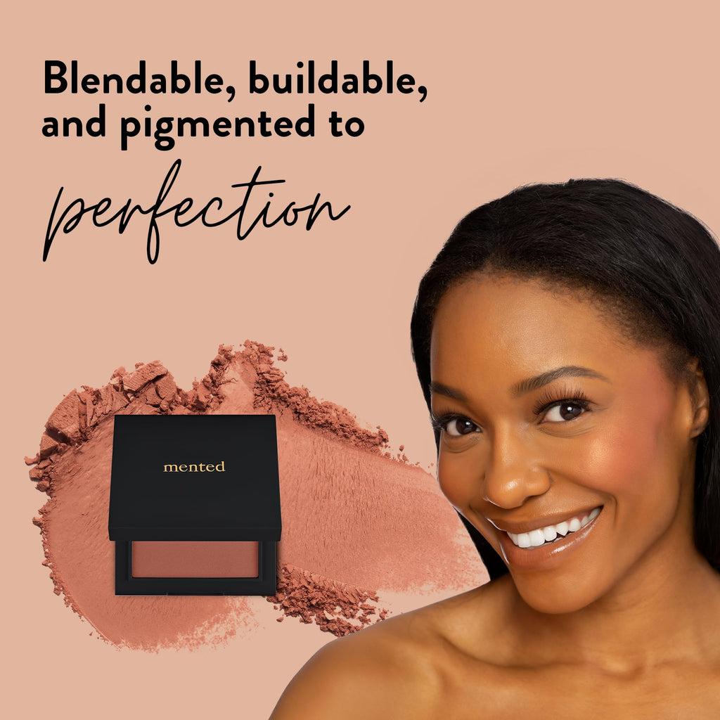Mented Pinky Promise Shimmer Cheek Blush Palette - Vegan, Cruelty-Free, Made in Italy