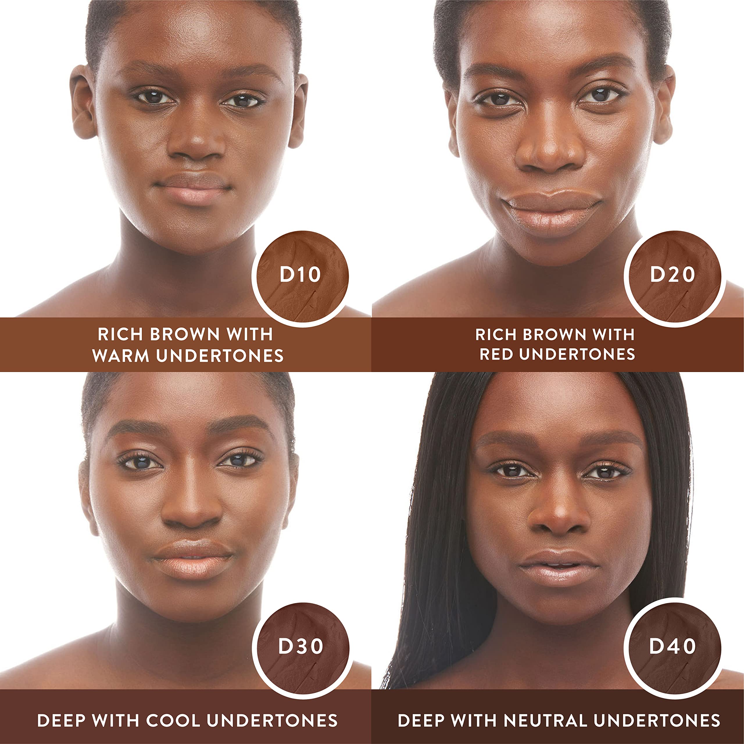 Mented Cosmetics Stick Foundation for Dark Skin – Concealer & Contour, Vegan & Cruelty-Free, D10