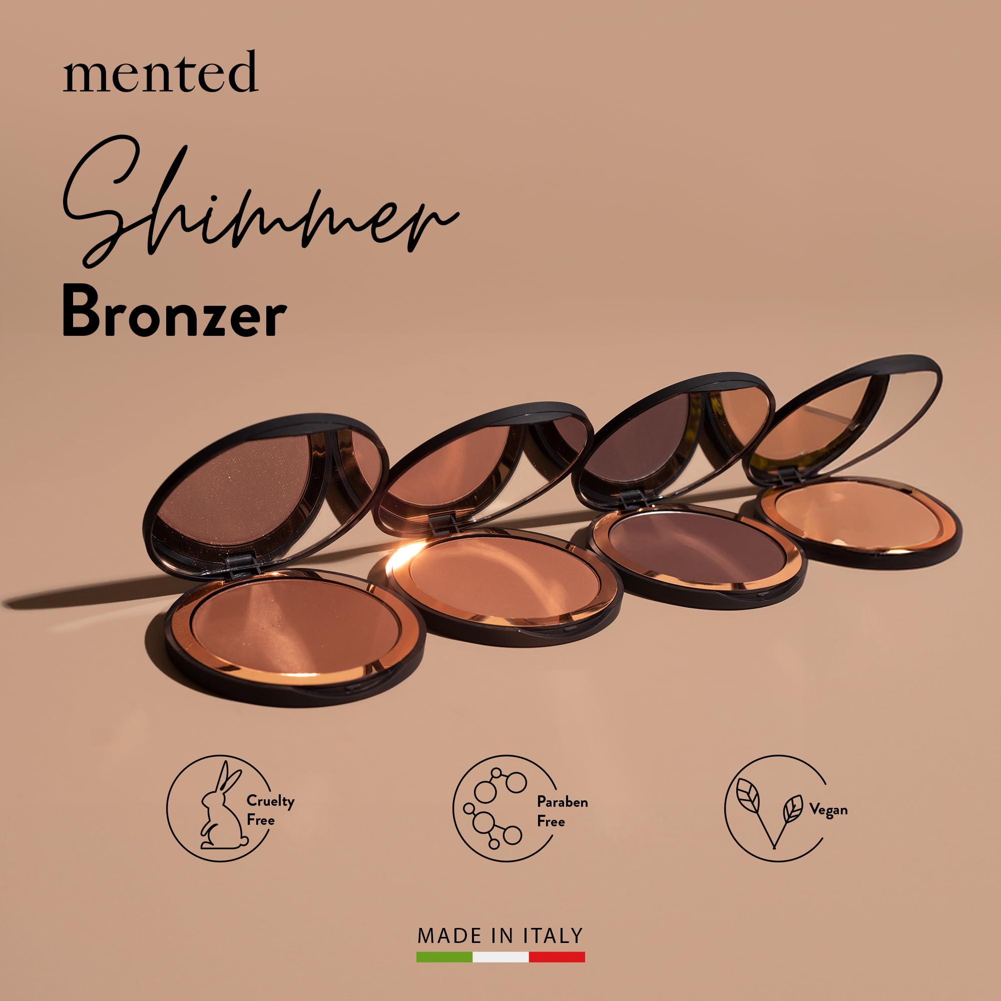 MENTED Beach Bum Bronzer Palette — Vegan, Cruelty-Free, Made in Italy
