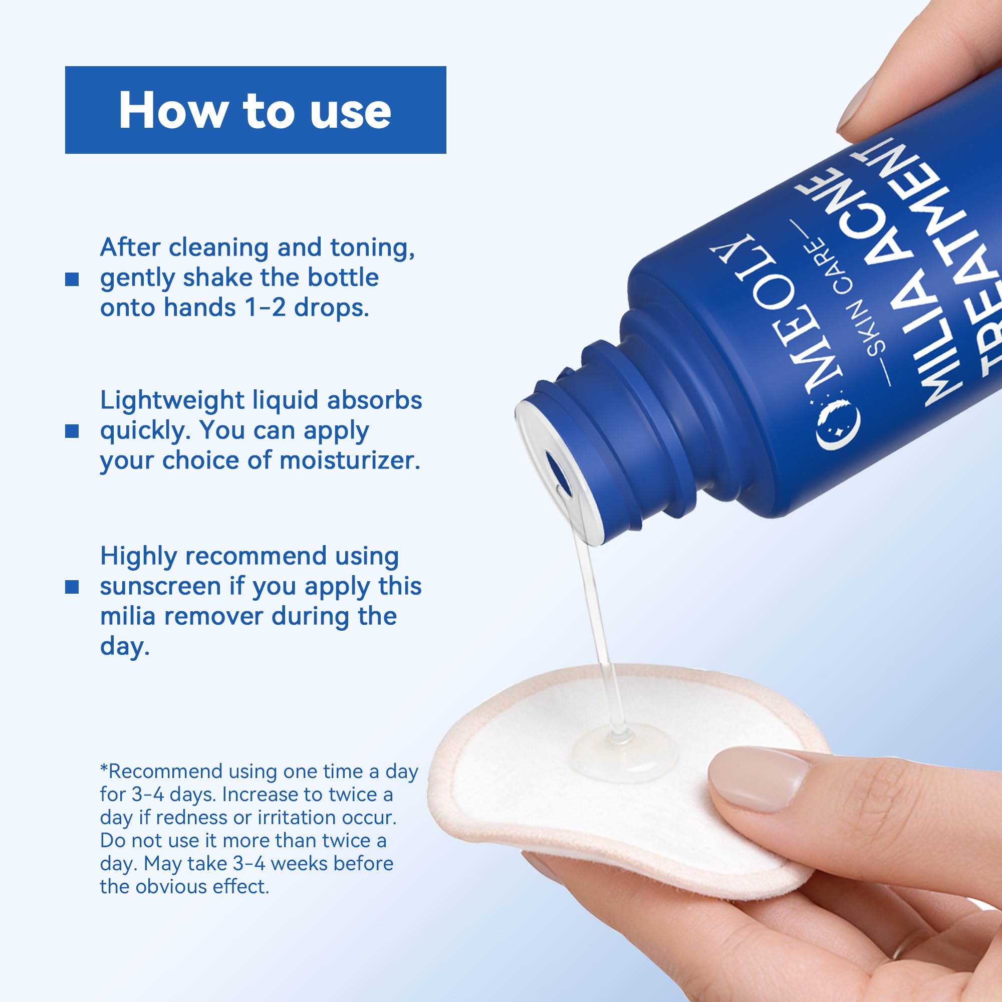 MEOLY Milia Remover with Salicylic Acid – Milia Spot Treatment for Eyes & Face | 30 ml