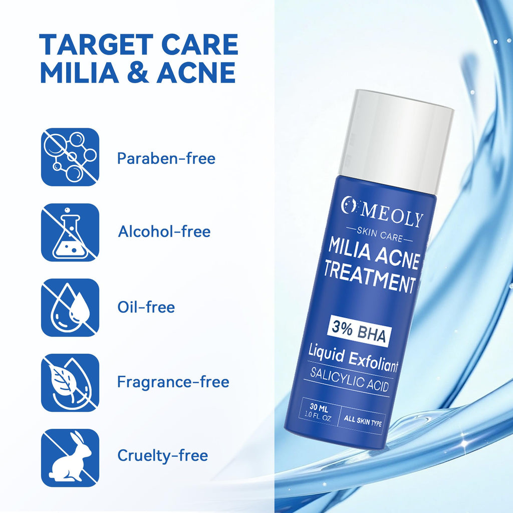 MEOLY Milia Remover with Salicylic Acid – Milia Spot Treatment for Eyes & Face | 30 ml