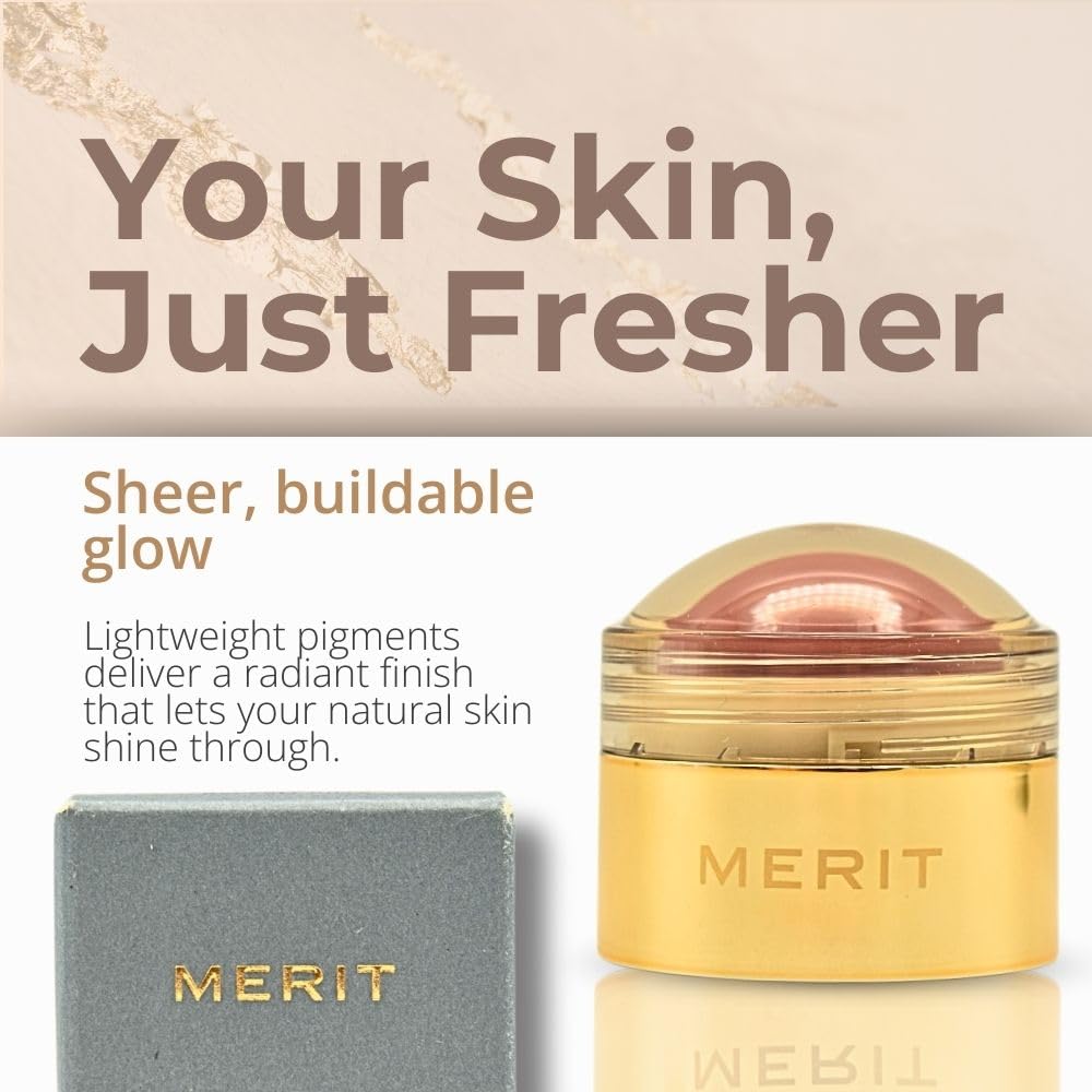 MERIT Flush Balm Cream Blush – Archival Cool Mauve | Hydrating Cheek & Lip Tint