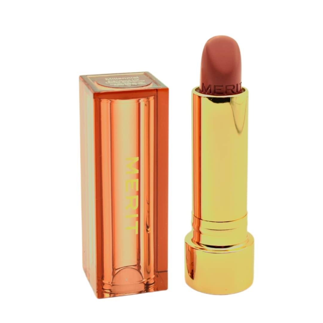 MERIT Signature Lip Lightweight Lipstick Millennial – Soft, Buildable Color