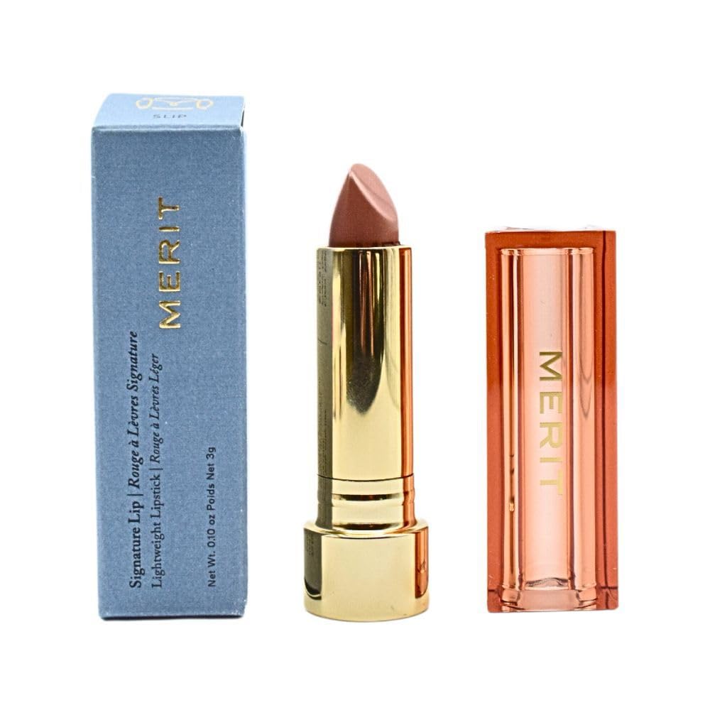 MERIT Signature Lip Lightweight Lipstick Slip | Glide-On Color by Merit