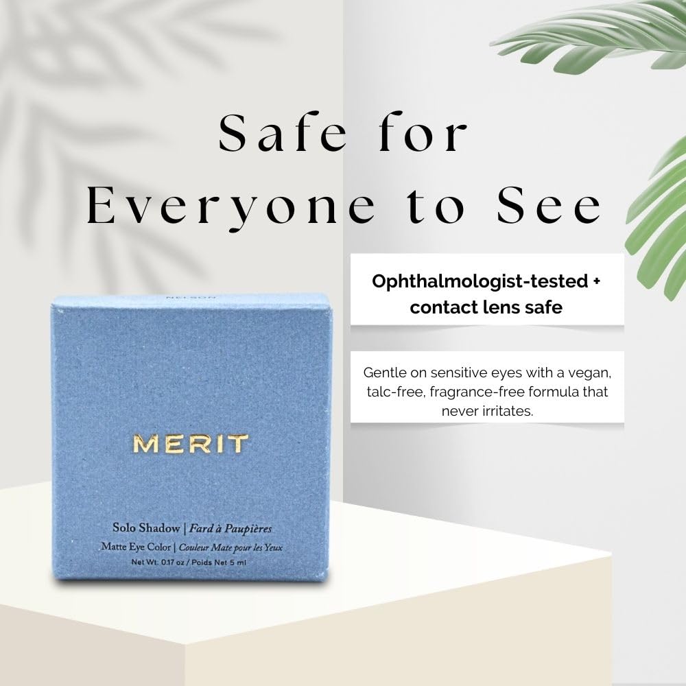 MERIT Solo Shadow Cream-to-Powder in Vachetta – Matte Eyeshadow