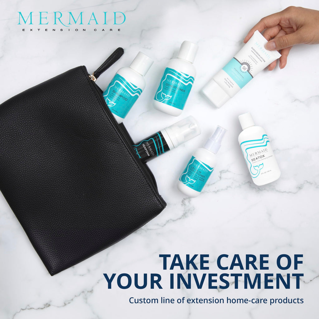 Mermaid Extension Care Leave-In Conditioner & Heat Protectant for Hair Extensions – 8 fl oz
