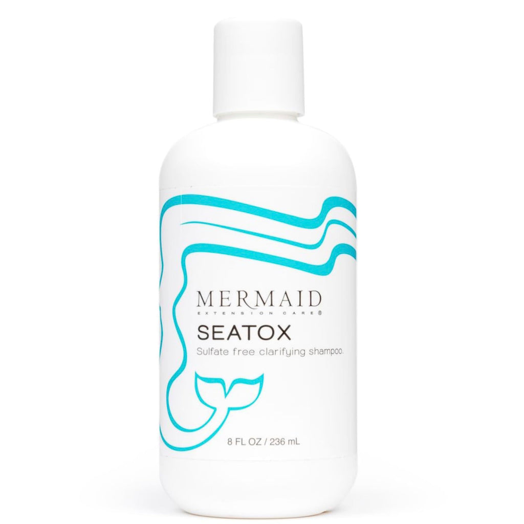 Mermaid Extension Care Seatox Clarifying Shampoo – Deep Cleansing for Hair Extensions, Sulfate-Free, 8 fl oz