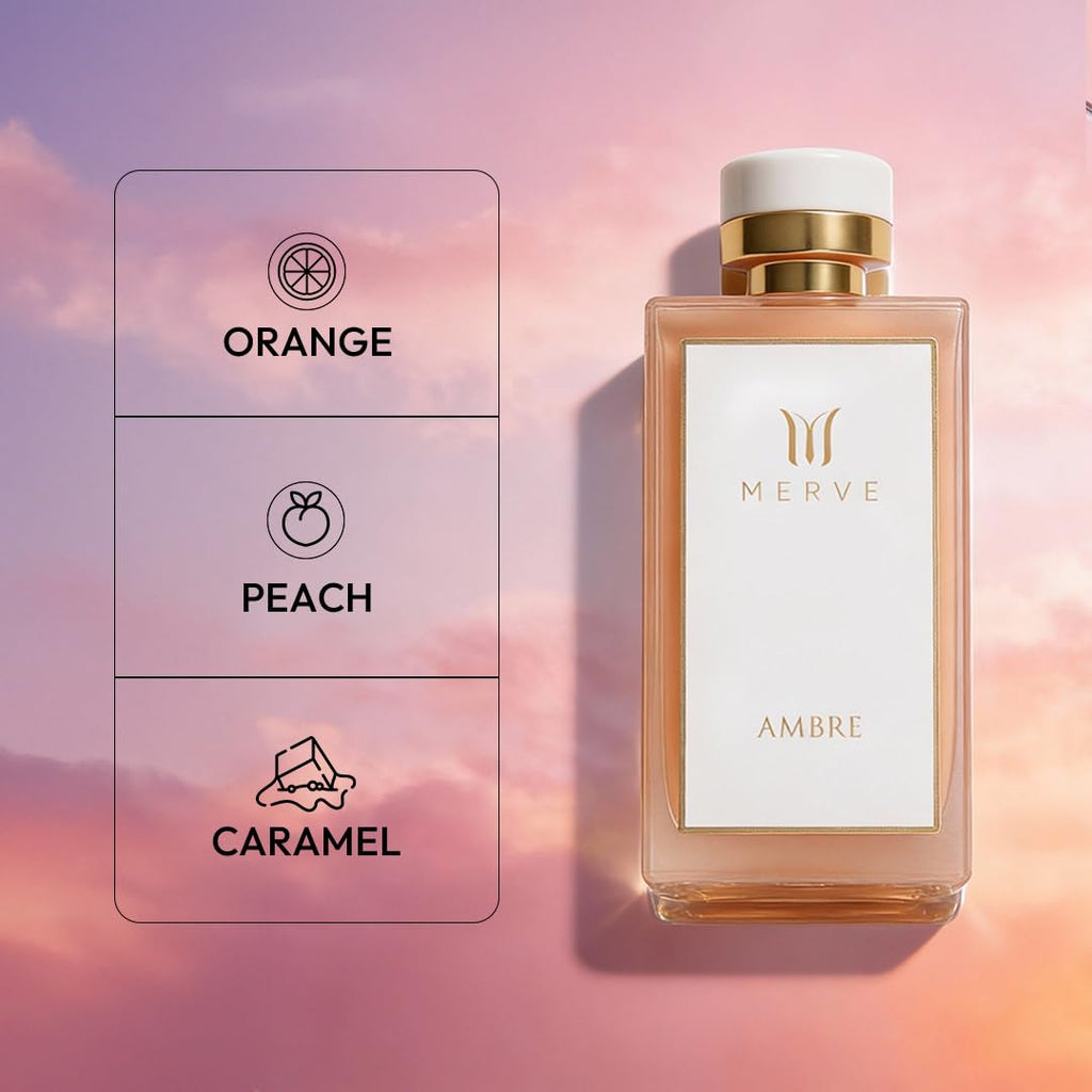 Merve Ambre Perfume for Women | 3.4 oz Eau de Parfum | Long-Lasting Luxury